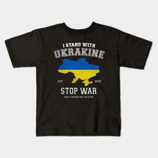 I stand with Ukraine Kids T-Shirt